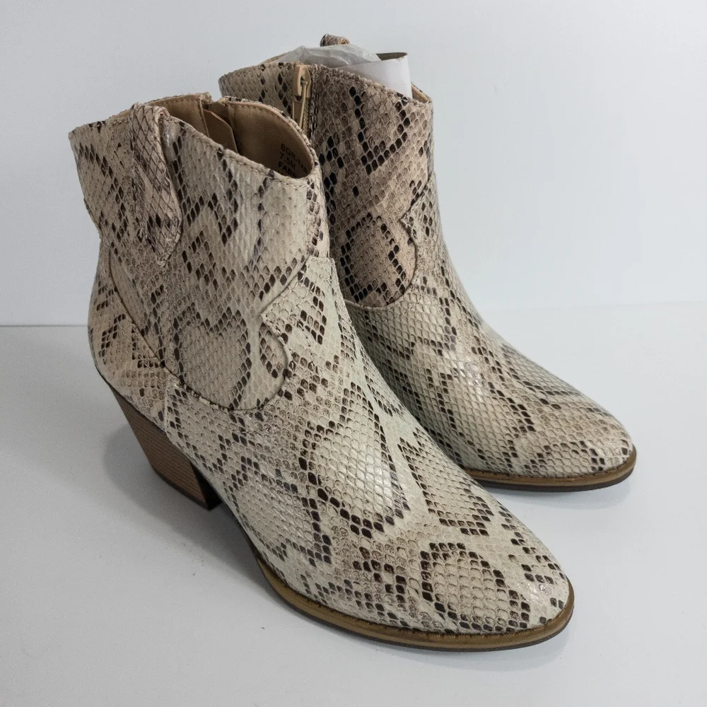 Sugar Tarah Western Booties Snake -7.5 - Picture 7 of 9